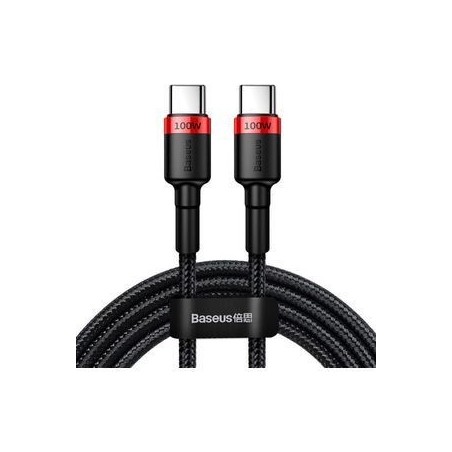 Baseus CATKLF-AL91 2m USB C Cable - Durable, Fast Charging, Sleek Black Design